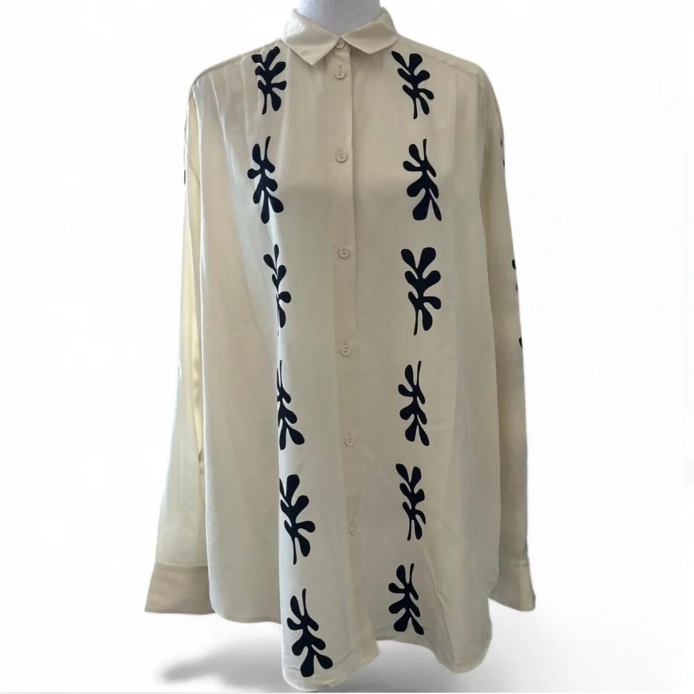 Fig Leaf Silk Shirt - Picture 5 of 12